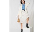 Manteau double-face mi-long