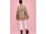 Manteau double face à franges