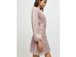 Robe en lurex drapée