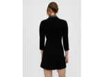 Robe en tweed velours et vinyle