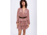 Robe fluide imprimée à volants