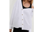 Chemise trompe l'oeil contrastée