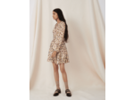 Robe en jacquard lurex imprimé animalier