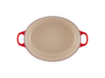 Cocotte ovale 29cm en fonte émaillée cerise