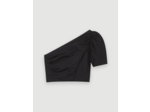 Top one shoulder en taffetas