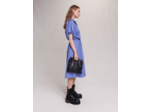 Robe chemise longue à rayures
