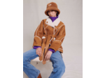 Manteau court shearling