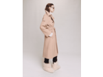 Manteau long en laine mélangée