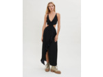 Robe en satin ajourée