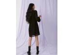 Robe plissée et pois lurex