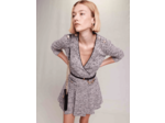Robe courte en tweed