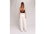 Pantalon large en tweed