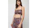 Brassière en mousseline de soie imprimée