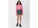 Short façon tweed à galons contrastés