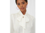 Chemise en satin monogramme Maje