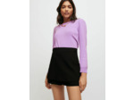 Short jupe en crêpe