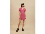Robe courte en tweed dos ouvert
