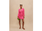 Robe courte drapée