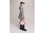 Robe courte plissée