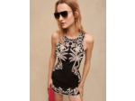 Robe courte broderie palmiers