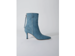 Bottines en denim à bout pointu