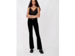 Pantalon évasé en velours