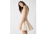 Robe patineuse smockée en maille