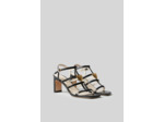 Sandales talons cuir coeur