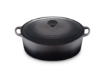 Cocotte ovale 31cm en fonte émaillée flint