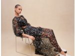 Robe longue ajourée