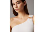 TOP DE BIKINI BRASSIÈRE À ÉPAULE UNIQUE AVEC PADS AMOVIBLES