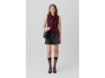 Chemise satinée sans manches