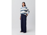 Pull polo large rayures