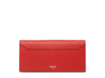 Neo Charlie de Lancel - Portefeuille slim rabat - Grand modèle - Rouge Lancel
