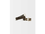 Ceinture en cuir double m Maje