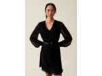 Robe courte fluide babydoll noir