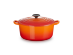 Cocotte ronde 24cm en fonte émaillée volcanique