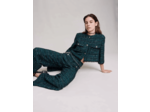 Pantalon large en tweed