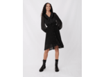 Robe en mousseline plissée effet pois