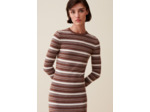 Robe laine rayures