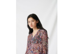 Blouse à imprimé floral en soie