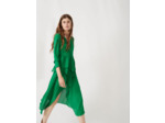 Robe en matière lurex stretch à volants
