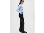 Pantalon en cuir noir