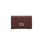 Pia de Lancel - Portefeuille combiné avec porte-cartes zippé amovible - Cassis
