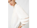 Chemise romantique en coton et dentelle