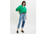 Chemise oversize en popeline de couleur
