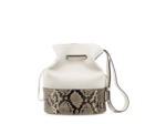 Clic de Lancel - Sac seau - Moyen modèle - Cuir de vachette grainé découpe graphique python