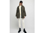 Manteau à carreaux avec capuche