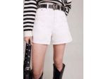 Short en jean brodé