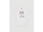 Tee-shirt en coton à sérigraphie Paris